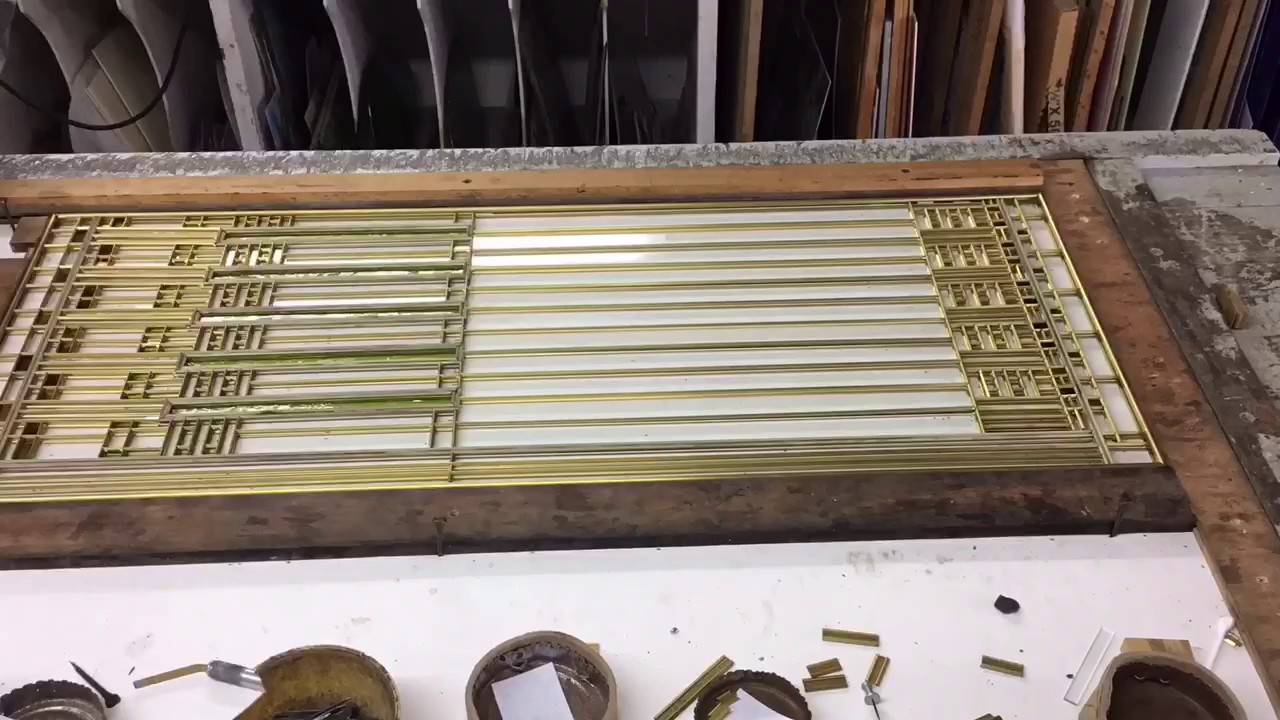 Frank Lloyd Wright Window Construction time lapse