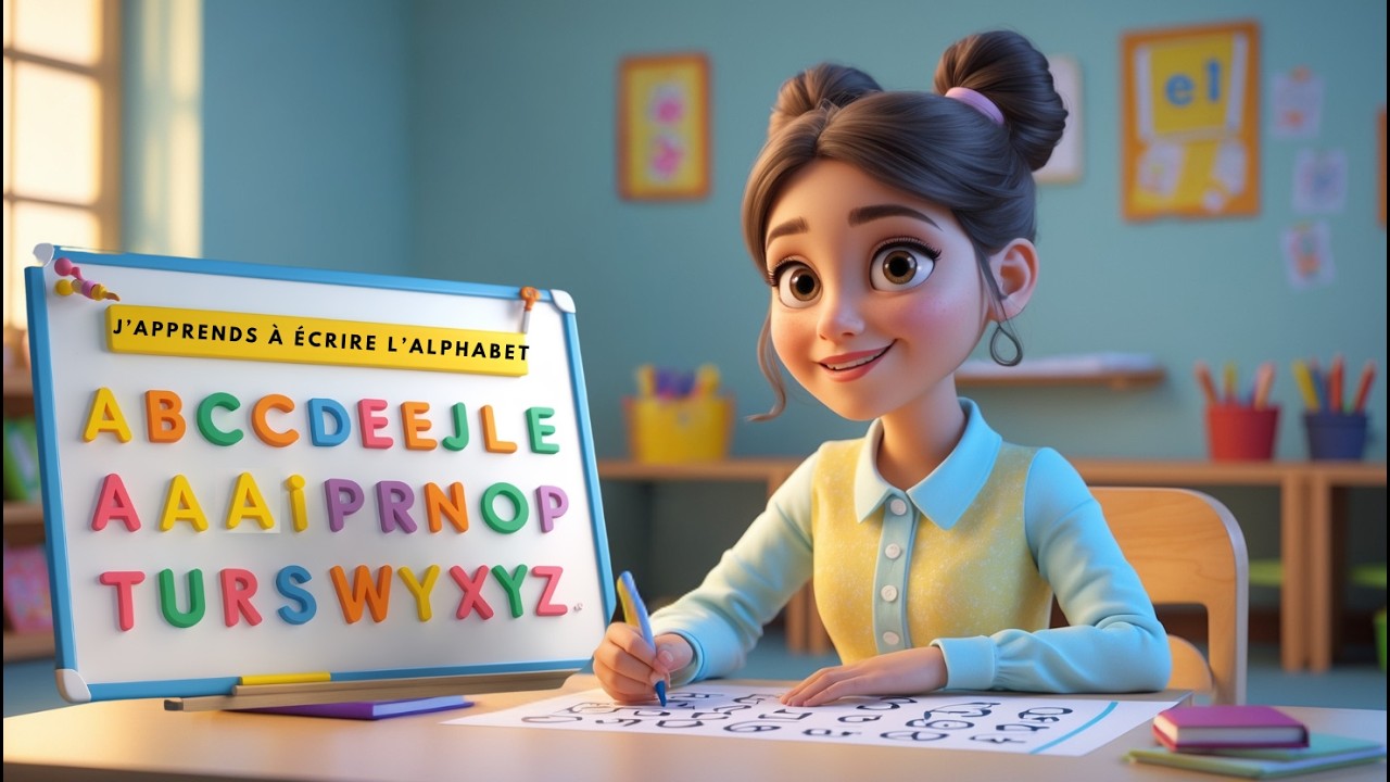 ⭐ LIVE – Apprendre à écrire l’alphabet avec Miss Lili | Lettres A B C D (Maternelle 3-5 ans)