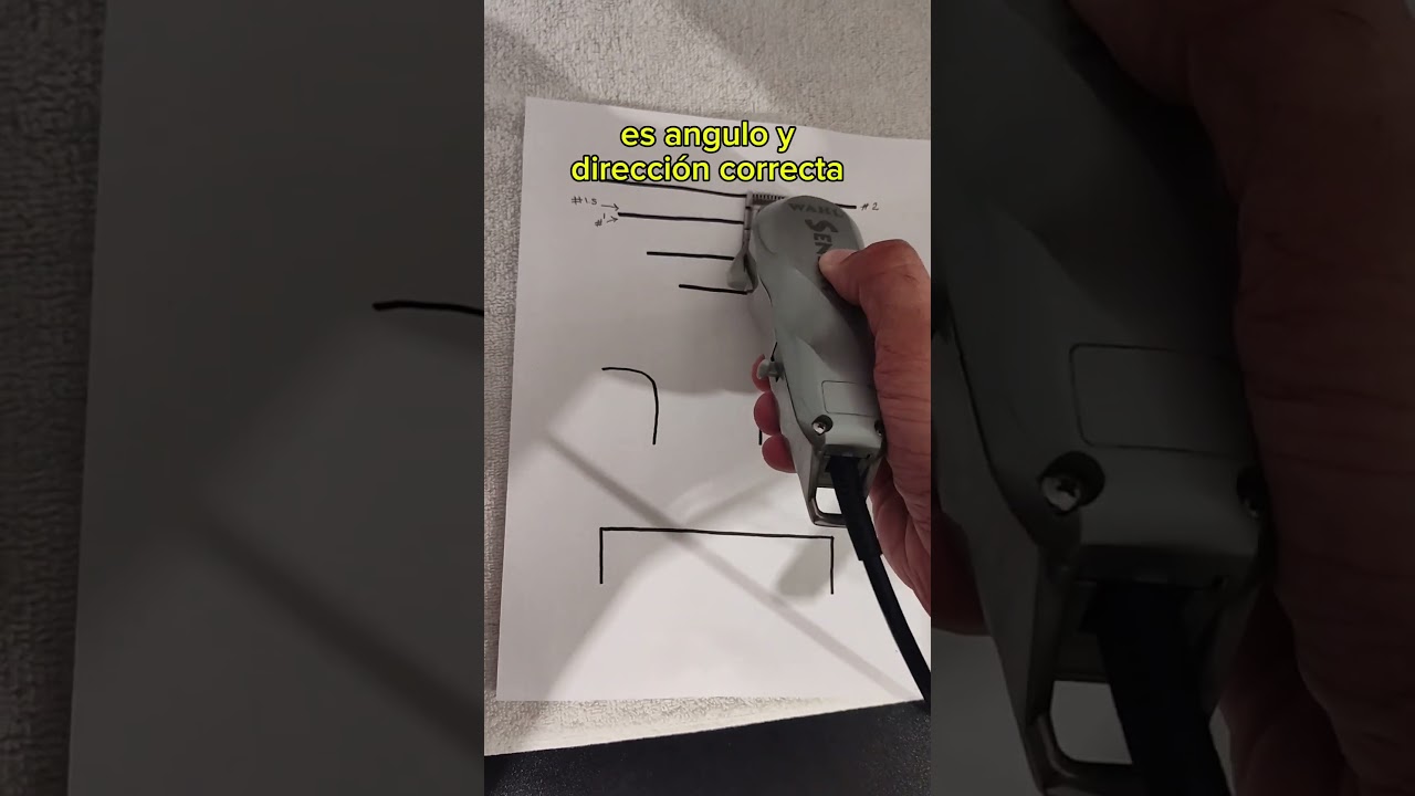 Cómo practicar con la máquina usando un dibujo con líneas en papel ✏️💈 