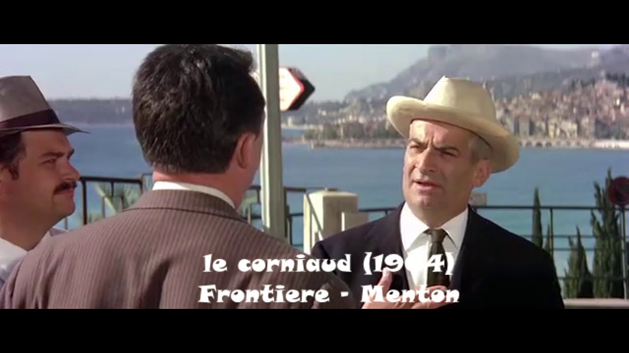 Menton TV - Le corniaud  tournage à Menton avec Louis de Funes et Bourvil