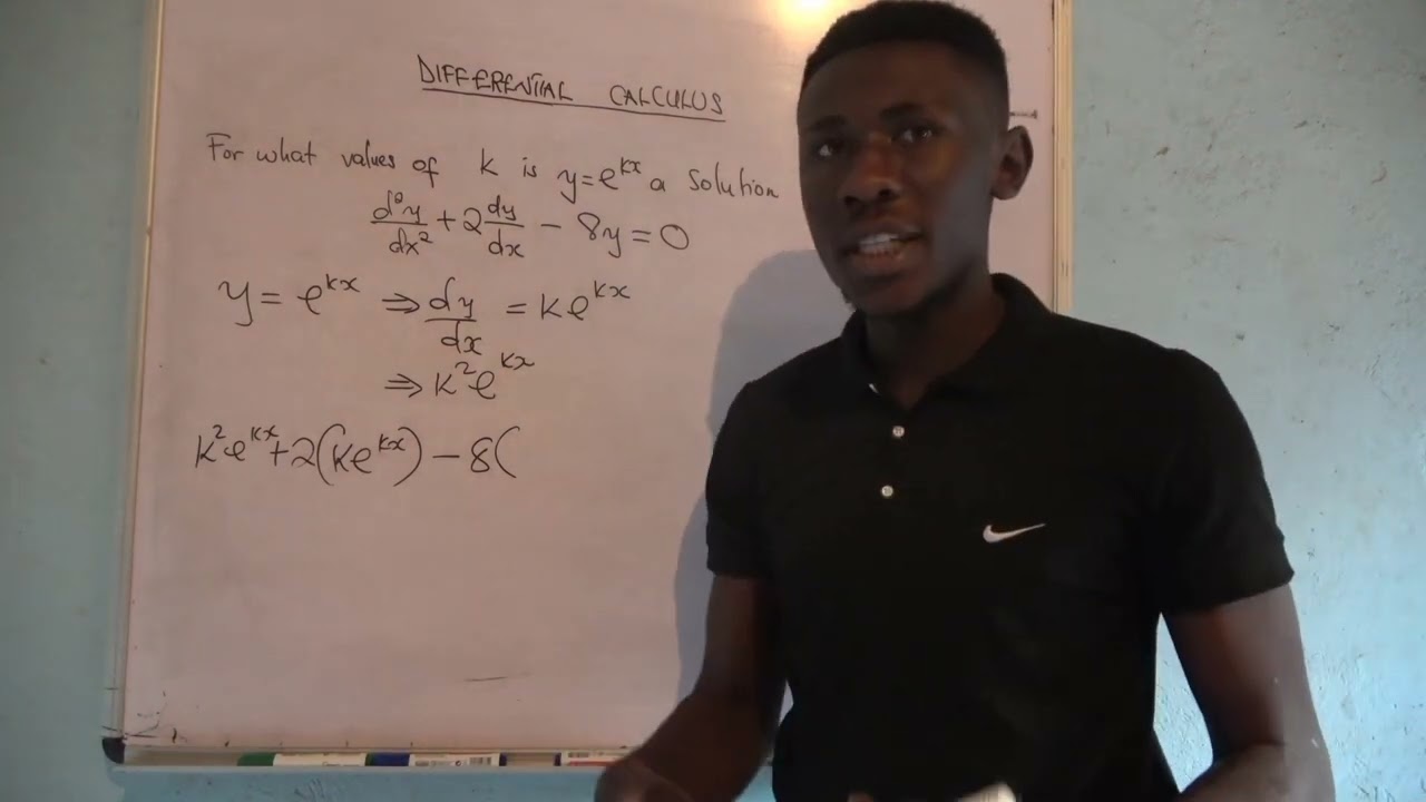 |for what values of k is y=e^kx satisfy d²y/dx²+2dy/dx-8y=0| @championtutorsacademy1974  #calculus