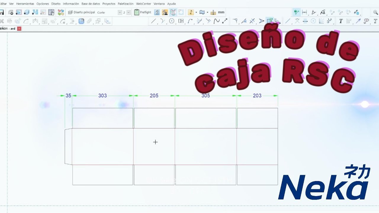Diseño de Caja RSC en Artioscad