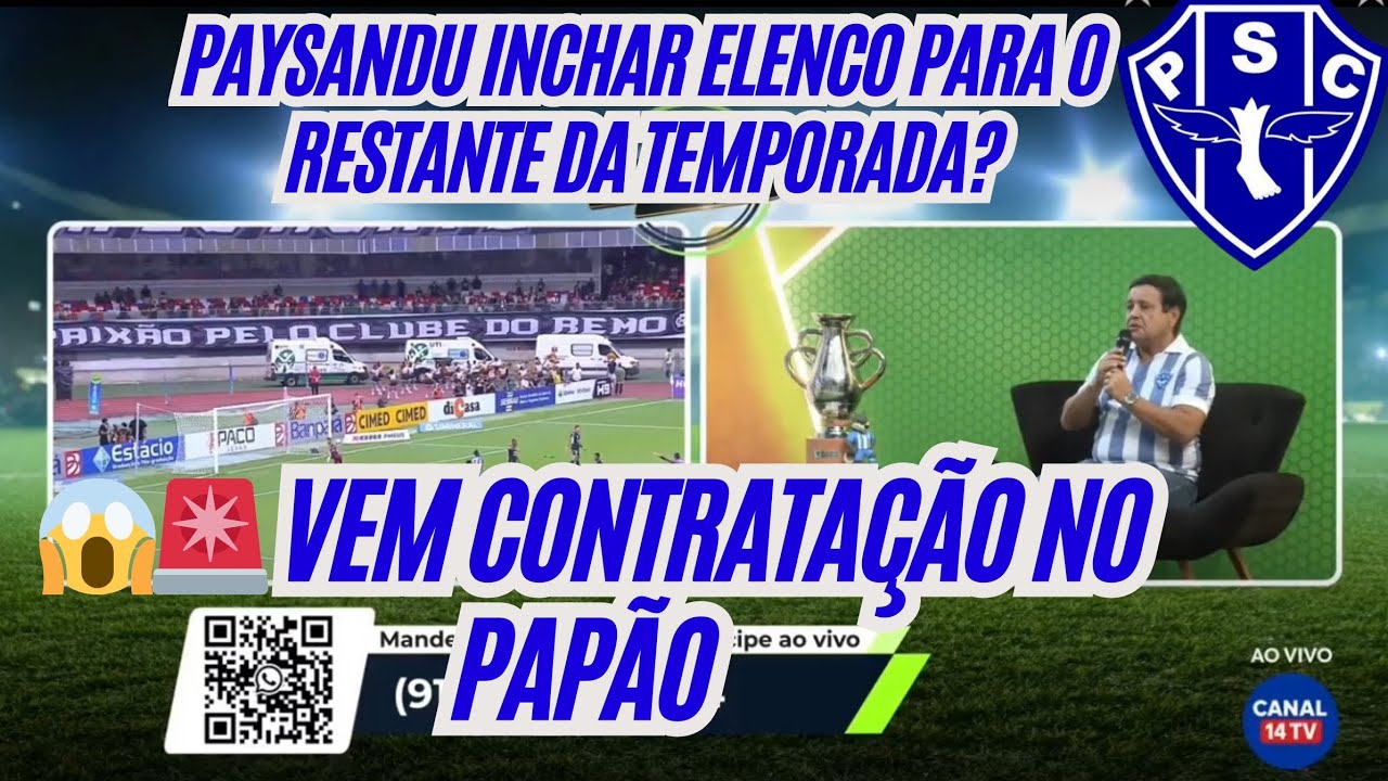 🤔🚨Vem contratação no Paysandu nos próximos dias?|Bicolor pretende ampliar seu elenco!!!!