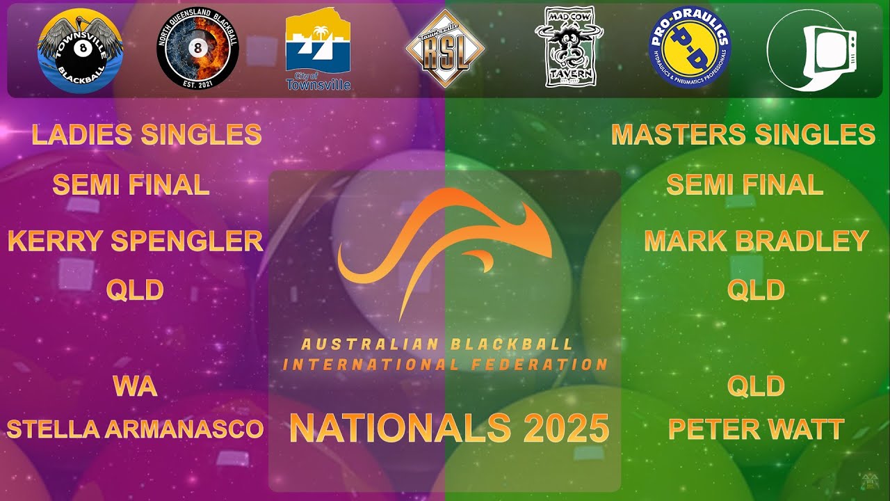 Masters & Ladies Singles - SEMI FINALS - ABIF NATIONALS 2025