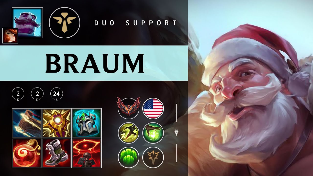 Braum Support vs Leona - NA Grandmaster Patch 25.24