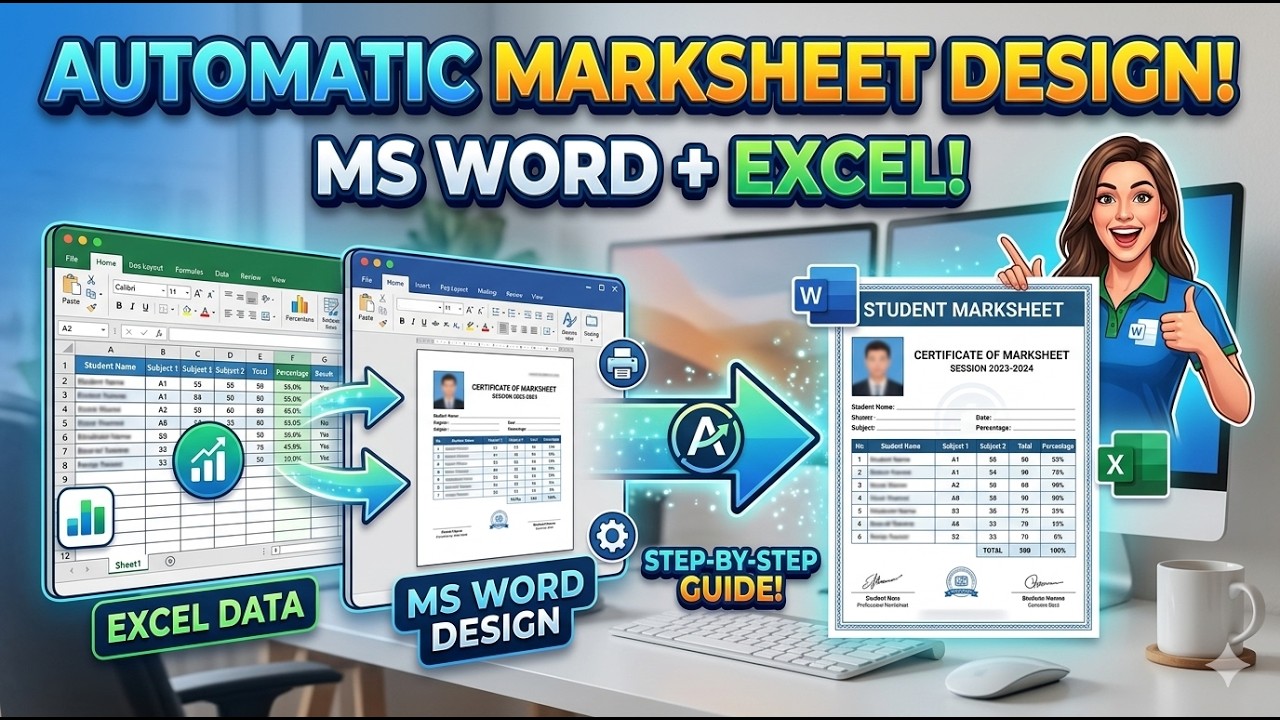 Automatic Marksheet Design #msword #word #mswordclasses #short #sorts #shortsvideo