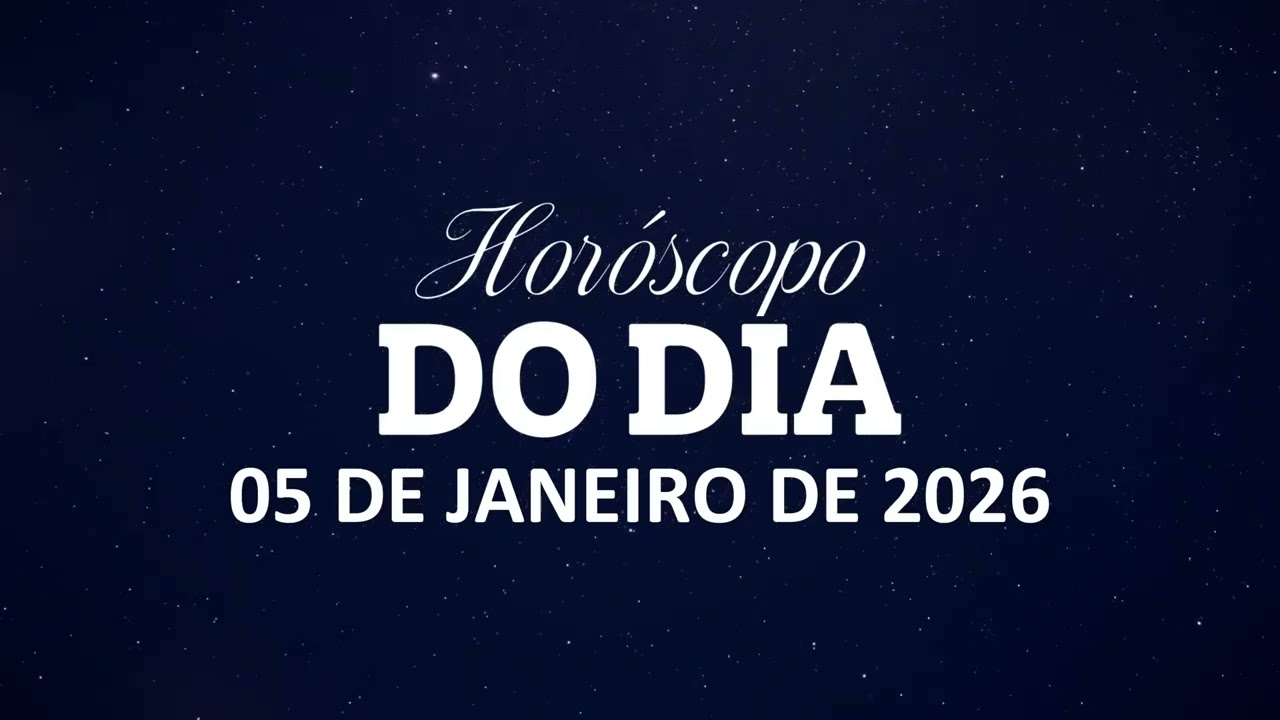 Previsão para o dia 05 de Janeiro (Segunda-Feira)