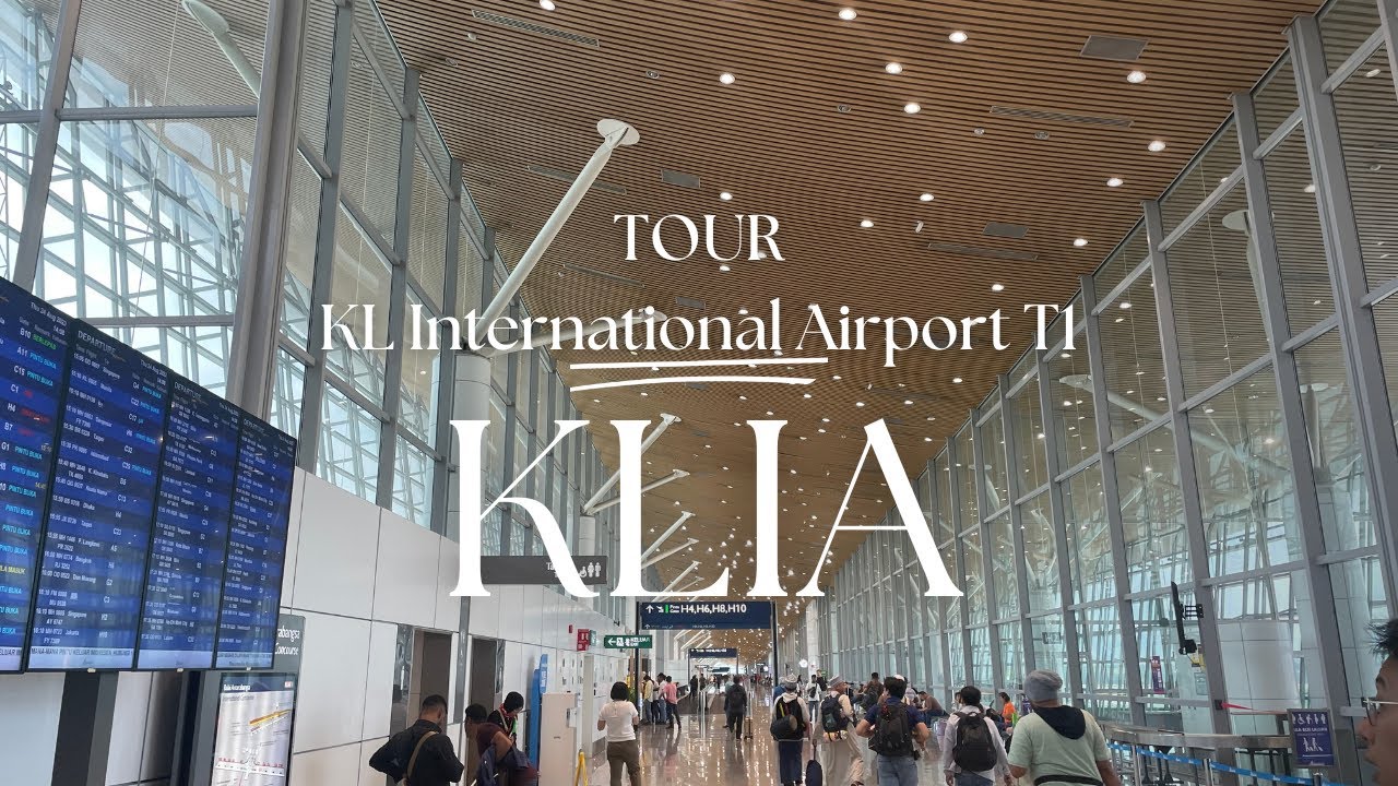 KLIA T1 Departure - Kuala Lumpur International Airport Immigration, Boarding, restaurants