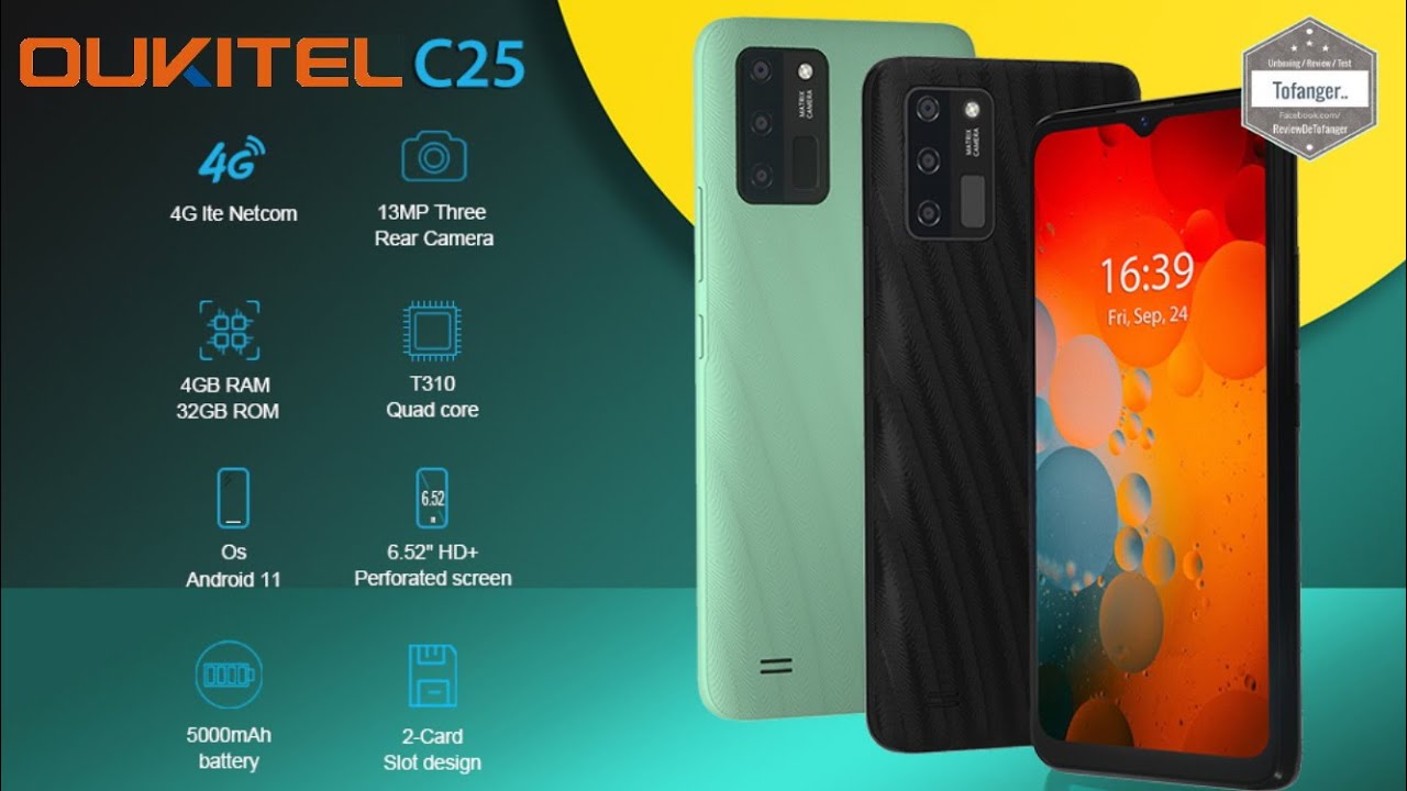 Smartfon Oukitel C25 4G - 4GB RAM i 32GB Rom - Android 11 - Rozpakowywanie
