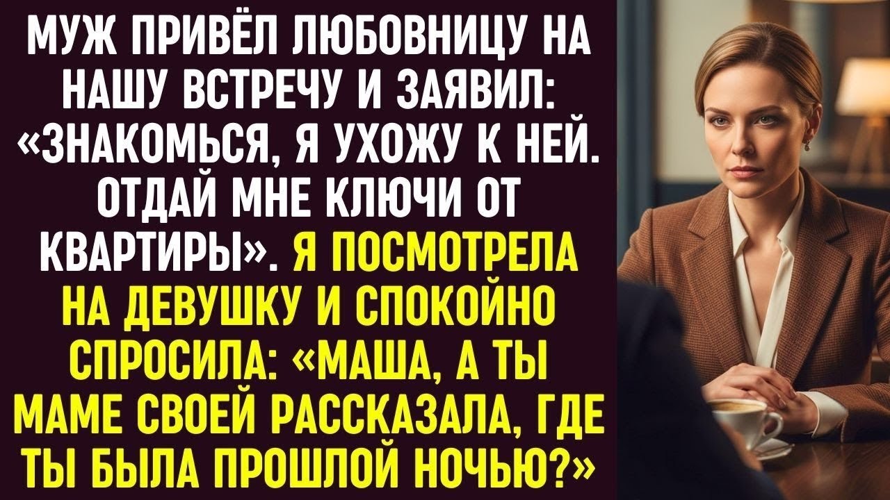🔥 «Муж привёл любовницу и потребовал ключи… Но один мой