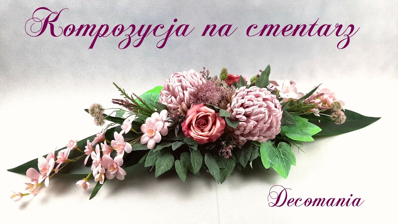 Kompozycja na Wszystkich Świętych z Chryzantemą// DIY// jak zrobić