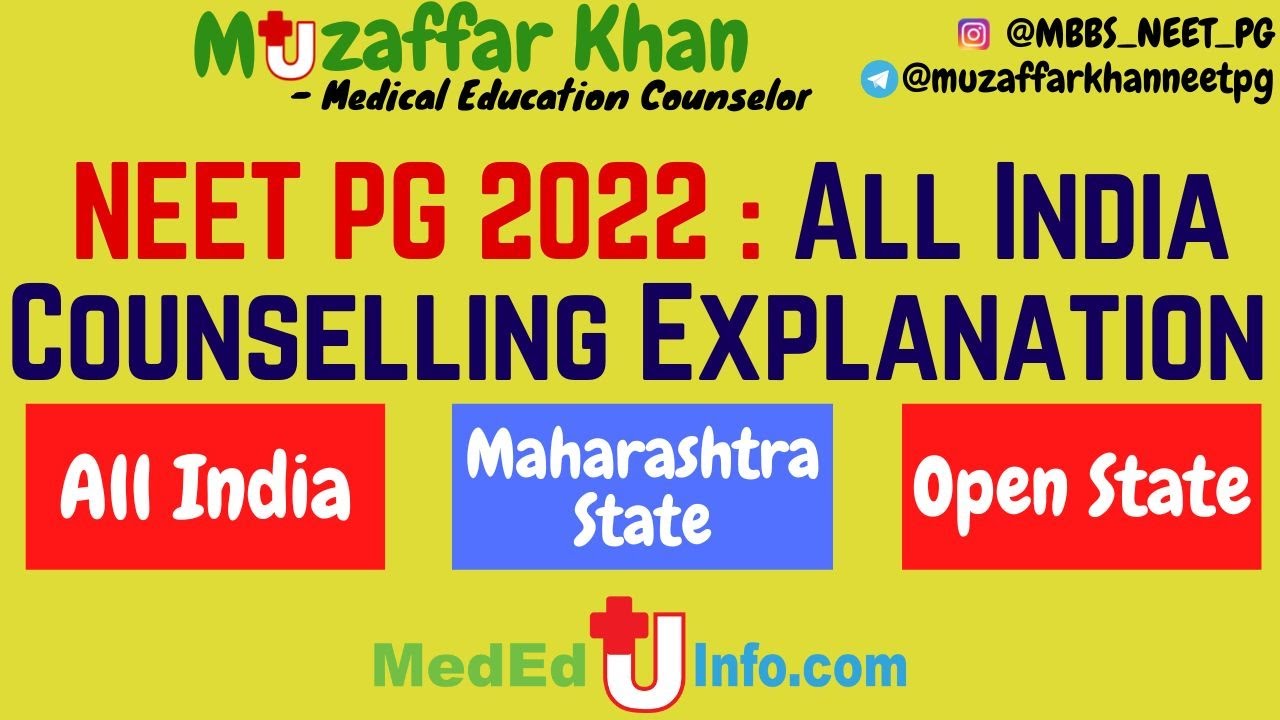 NEET PG 2022 : All India Counselling Explanation #neetpg2022 #openstate #neetpgcounselling