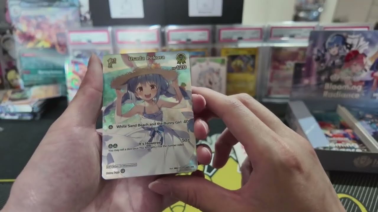 Hololive Blooming Radiance TCG Booster Box opening!!! (Bad Audio)