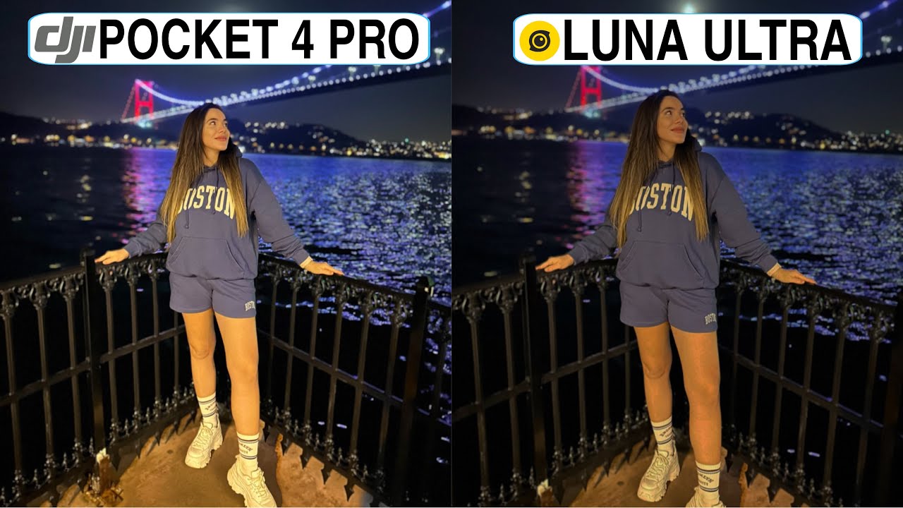 DJI Osmo Pocket 4 Pro против Insta360 Luna Ultra: сравнение ночного режима съемки