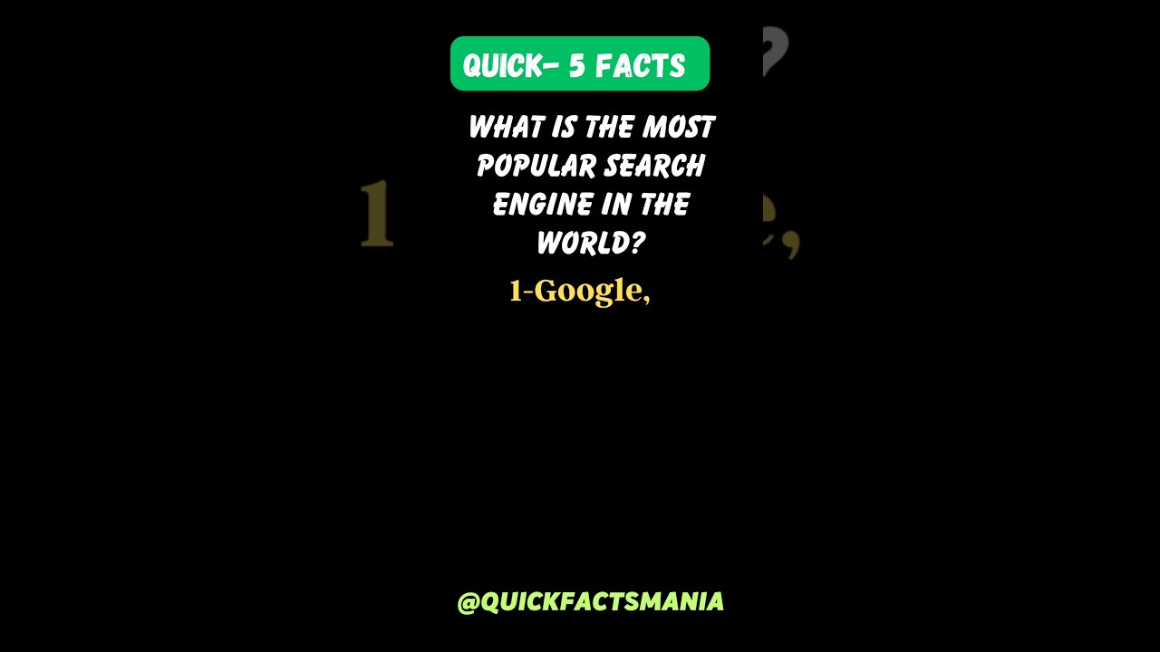 what is the most popular search engine in the world