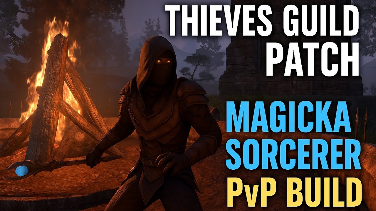 ESO Thieves Guild | Magicka Sorcerer destro / restro PvP build | 501cp + | Patch 1.12