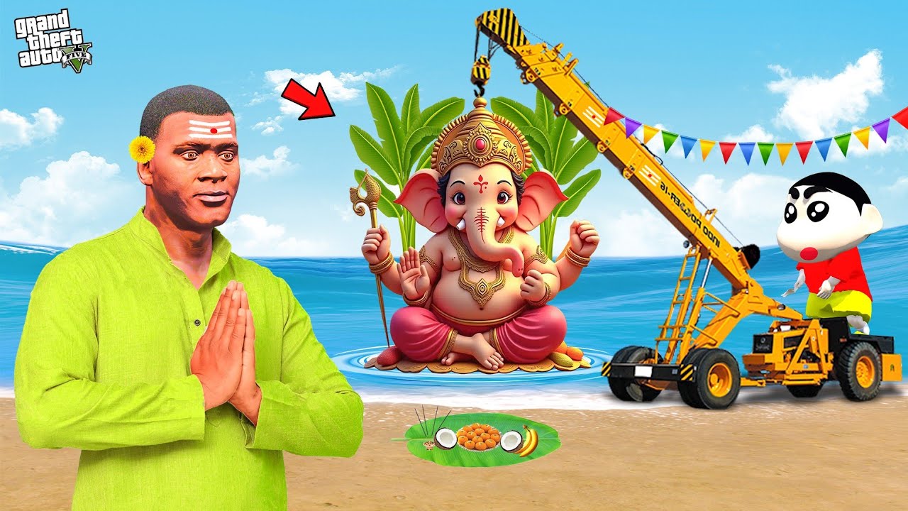Franklin Build Ganesha Statue in GTA 5 