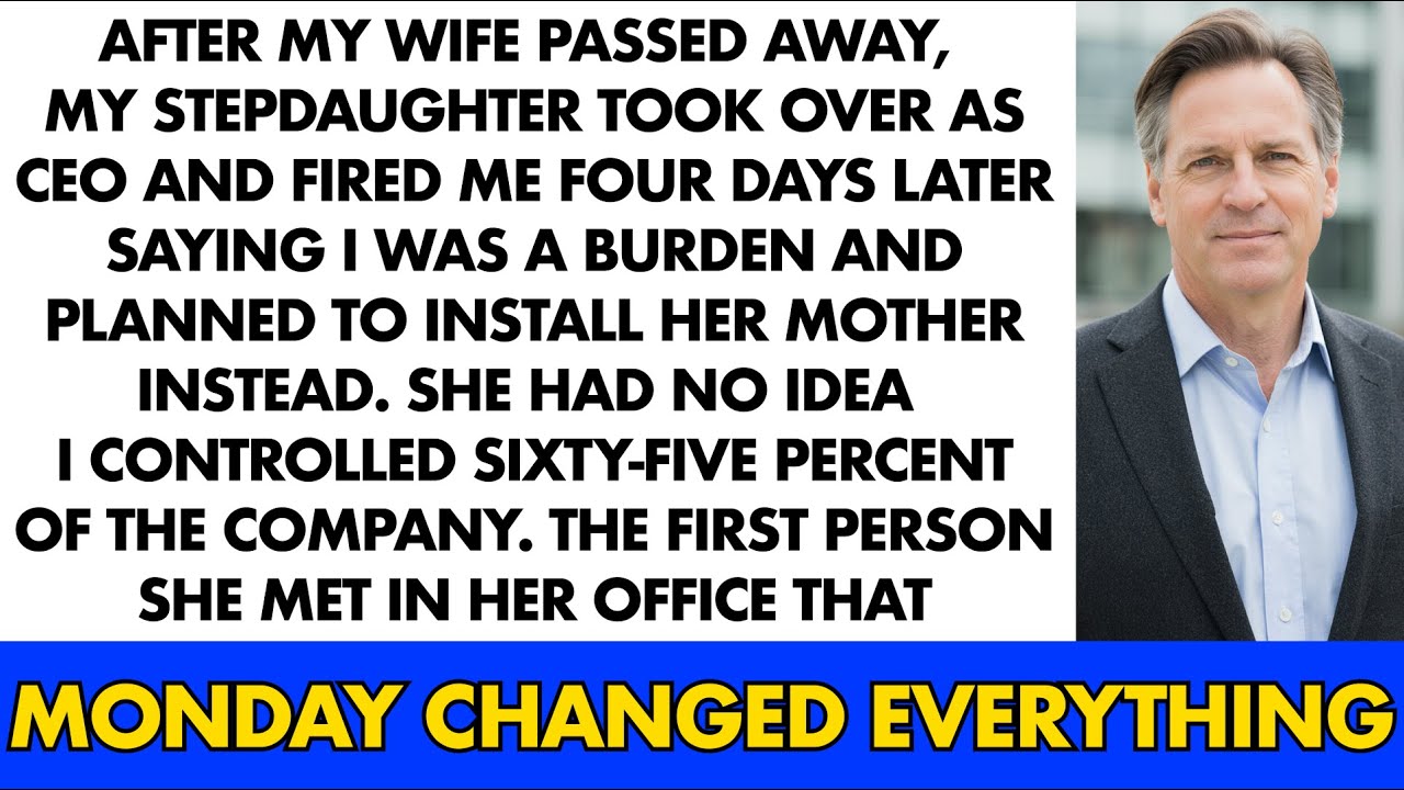 After My Wife Passed Away, My Stepdaughter Took Over As CEO And Fired Me Four Days Later Saying I…