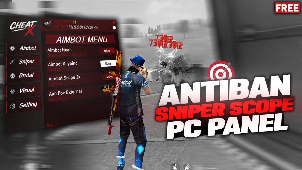 FREE PANEL PC OB50 GRATIS FREE FIRE AIMBOT HEAD 100% LIFETIME 🎁| ANTI BAN 100 %✅ | NINJA HEX