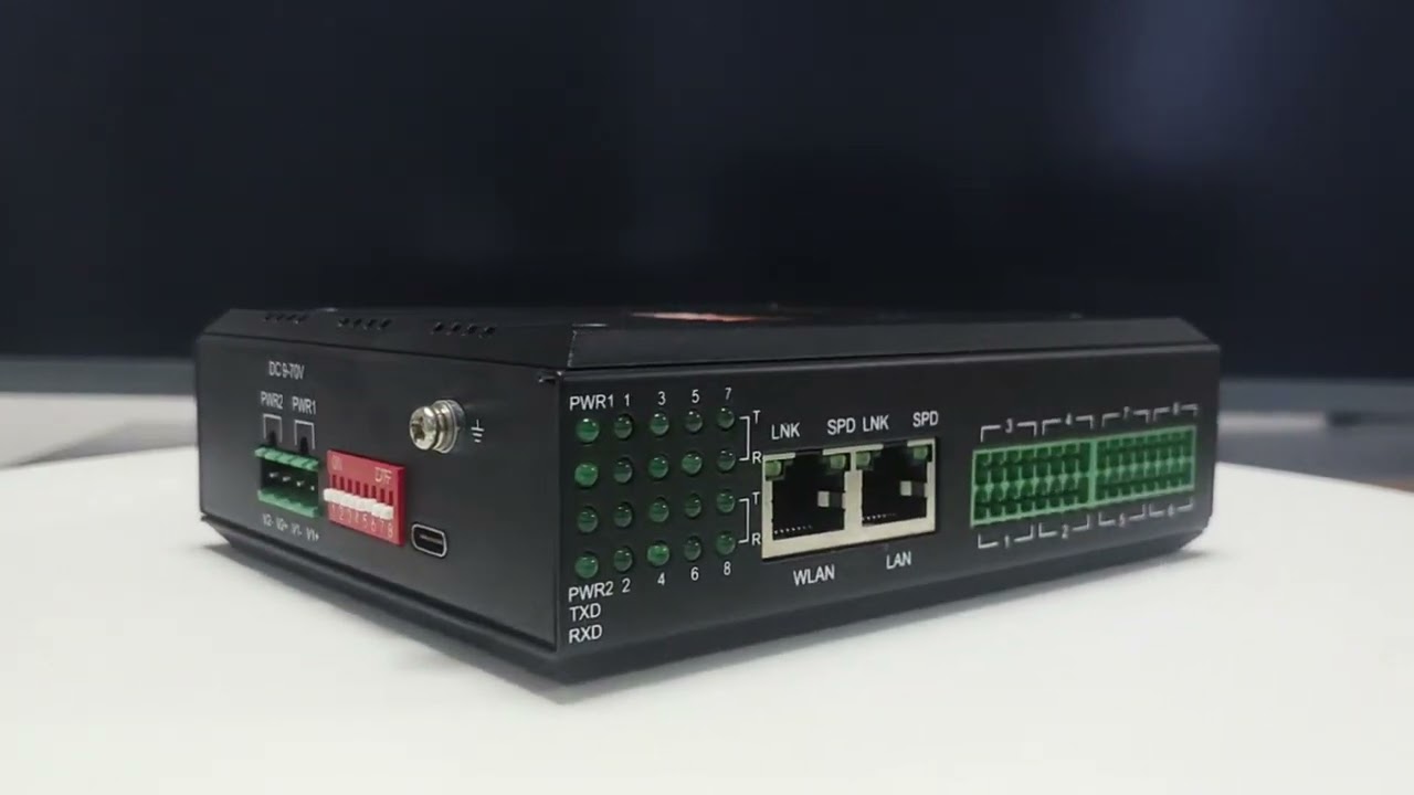 8 Port Serial Ethernet Server | Support SSL, MQTT, Modbus-RTU to Modbus-TCP