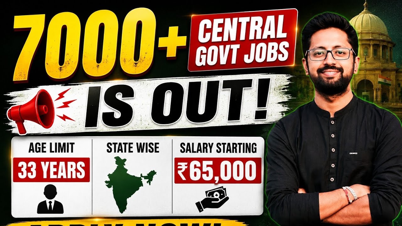 Big update 🚨🚨 7000+ Vacancies are coming 🎯 Age limit 33✅State wise✅