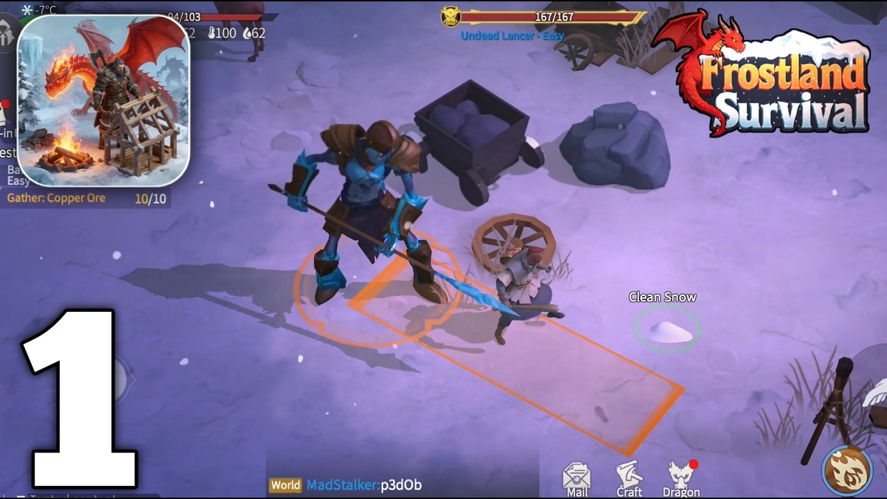 Frostland Survival Gameplay Walkthrough Part 1 (iOS, Android)