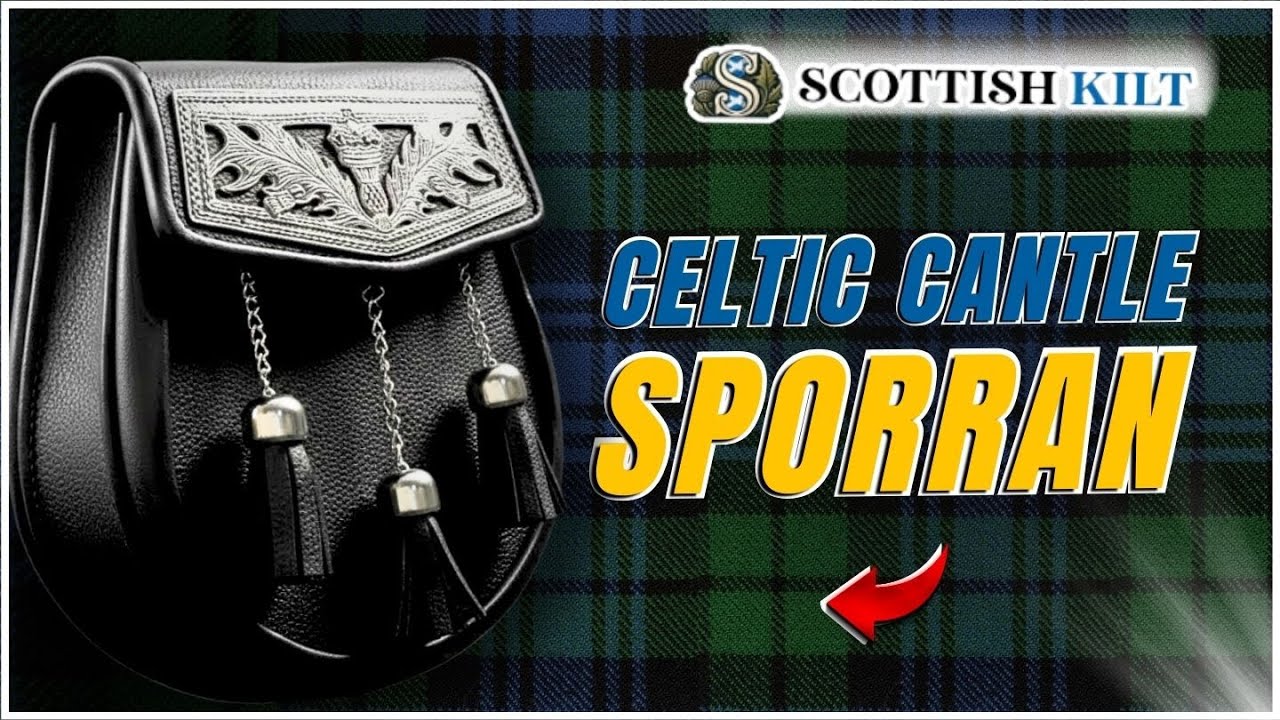 Premium Celtic Cantle Semi Dress Sporran | Scottish Kilt Shop
