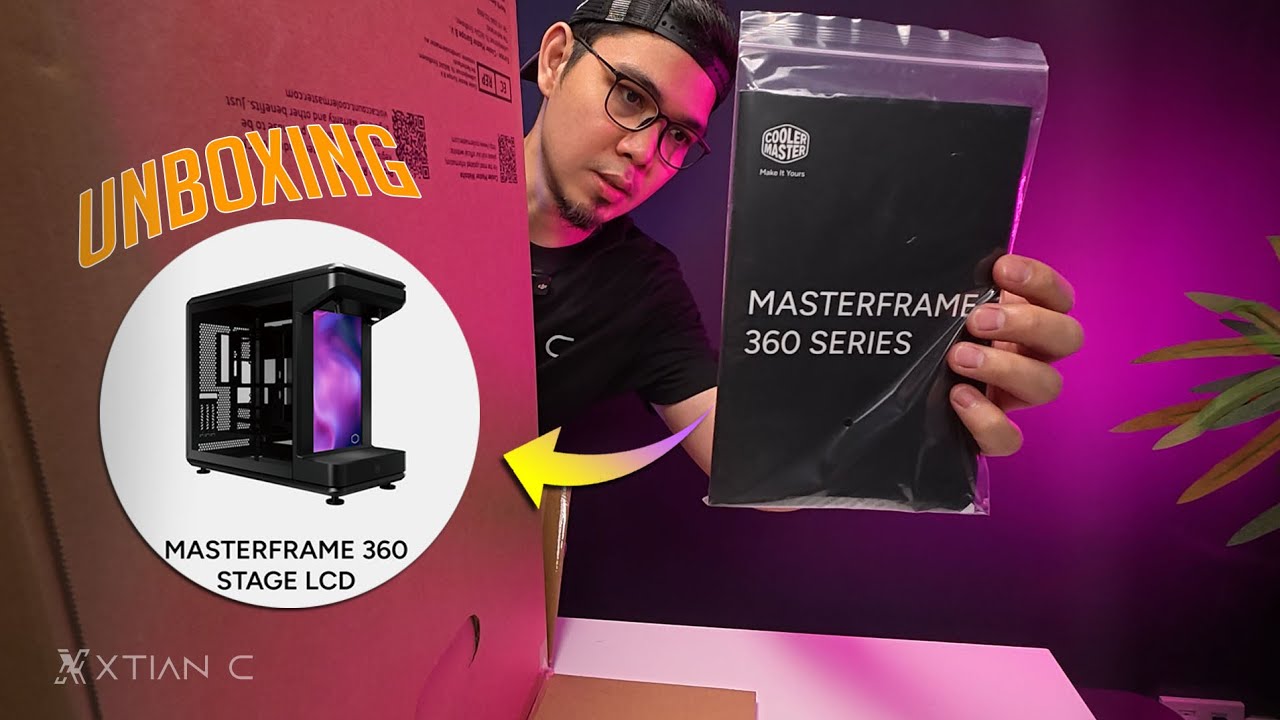 Cooler Master MasterFrame 360 Stage LCD PC Case Unboxing [Ph]
