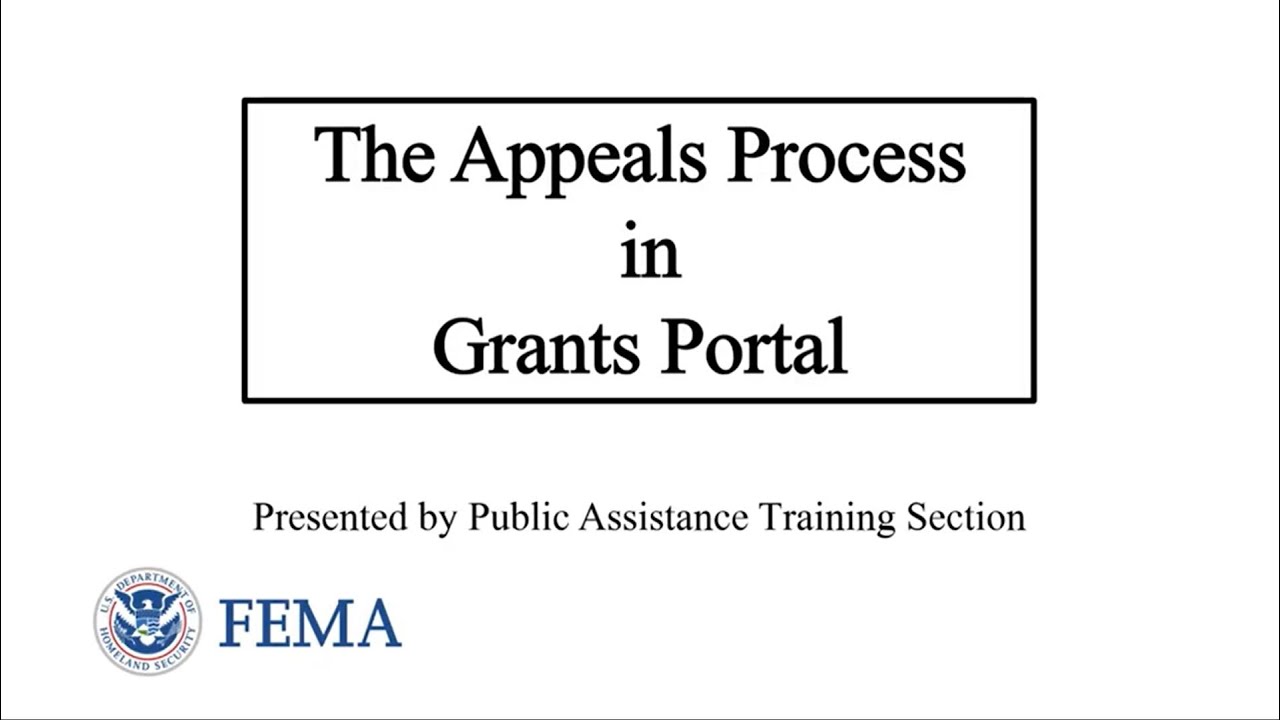 Grants Portal - Appeals