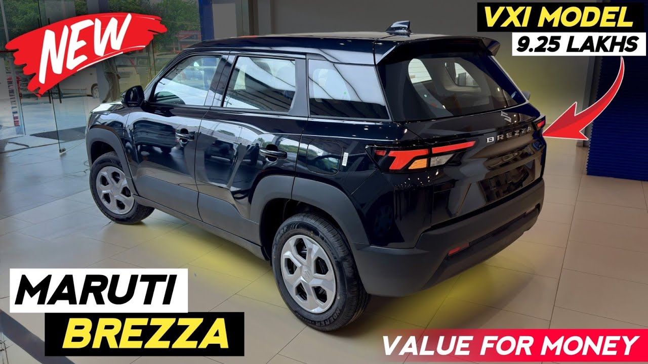 Maruti Brezza Vxi 2025 Black Colour | Brezza New✅️ GST Price | Brezza Vxi Model | Maruti New Brezza 