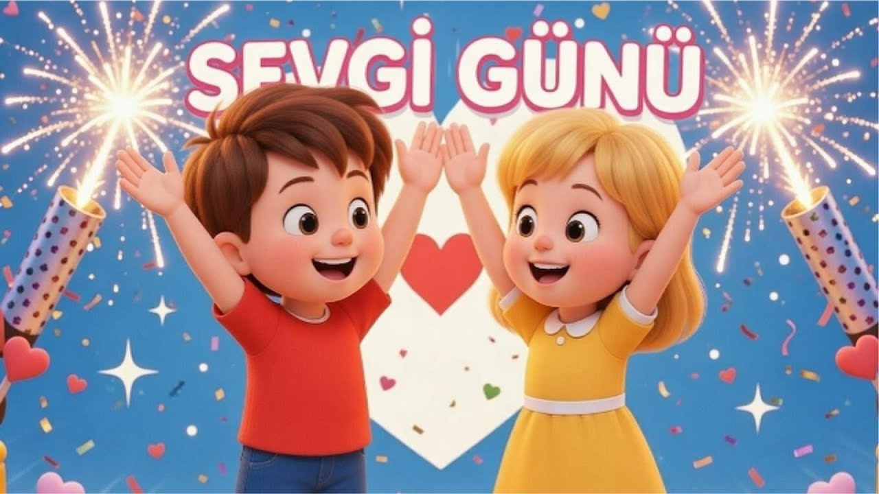 Sevgi Günü | Anaokulu ve İlkokul Çocuk Şarkıları | Seni Seviyorum ❤️