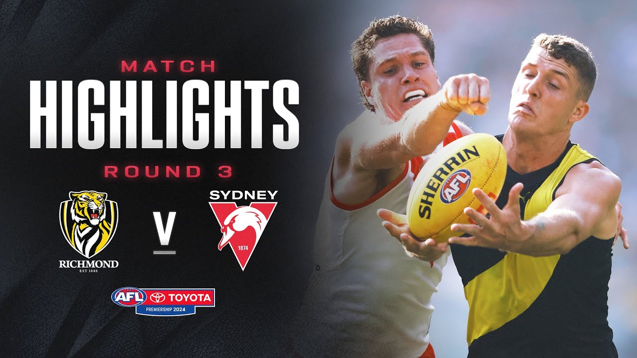 Richmond v Sydney Swans Highlights | Round 3, 2024 | AFL