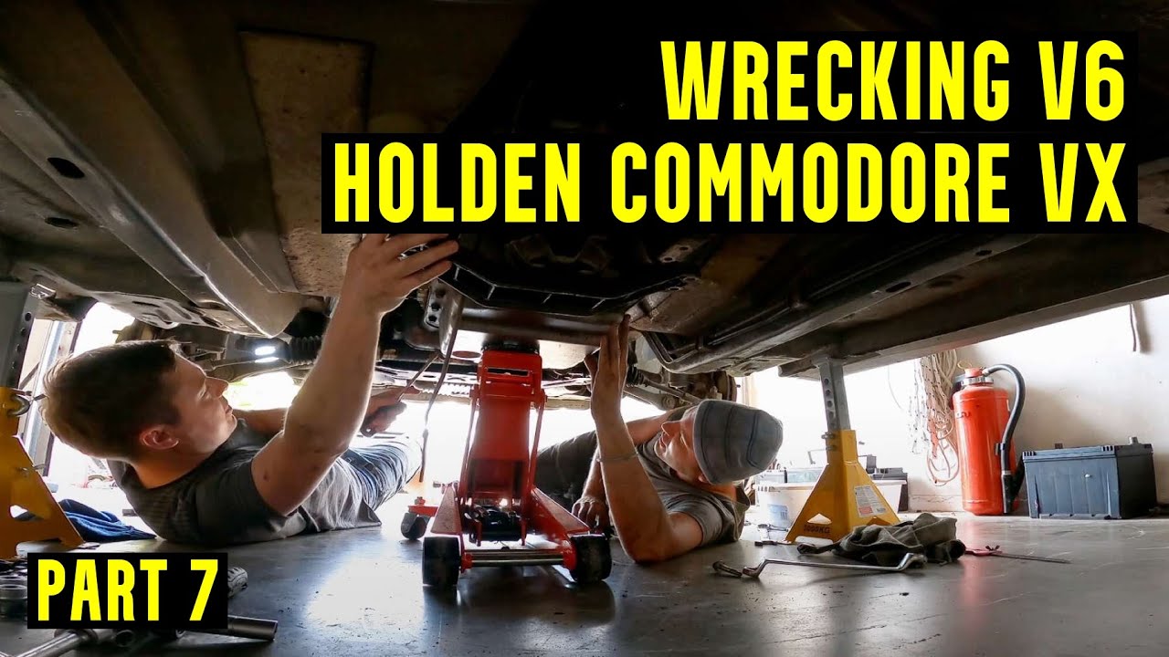 Wrecking V6 Holden Commodore VX - Removing Transmission - Part 7