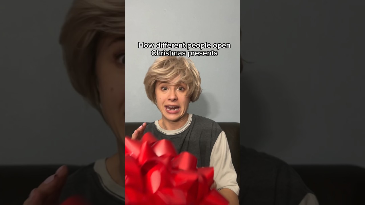 How different people open Christmas presents
