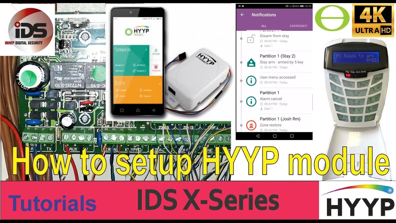 How to set up a HYYP IP module on the IDS X-Series alarm system