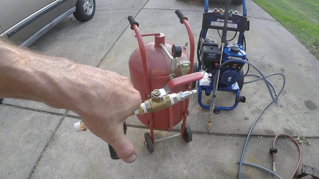 Trying Our Hand At Abrasive Hydroblasting - Time To Clean Some Body Panels