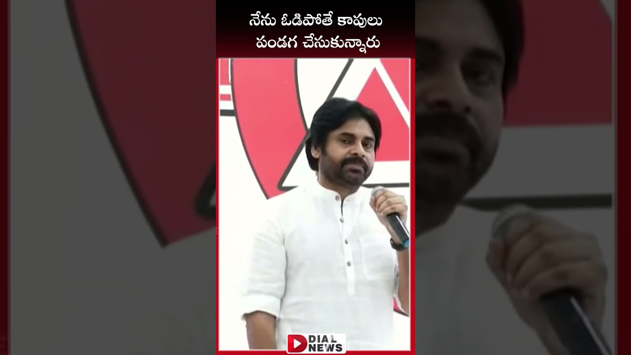 నేను ఓడిపోతే కాపులు పండగ చేసుకున్నారు | pavan Kalyan Sensational Comment on Kapu Caste | Dial news