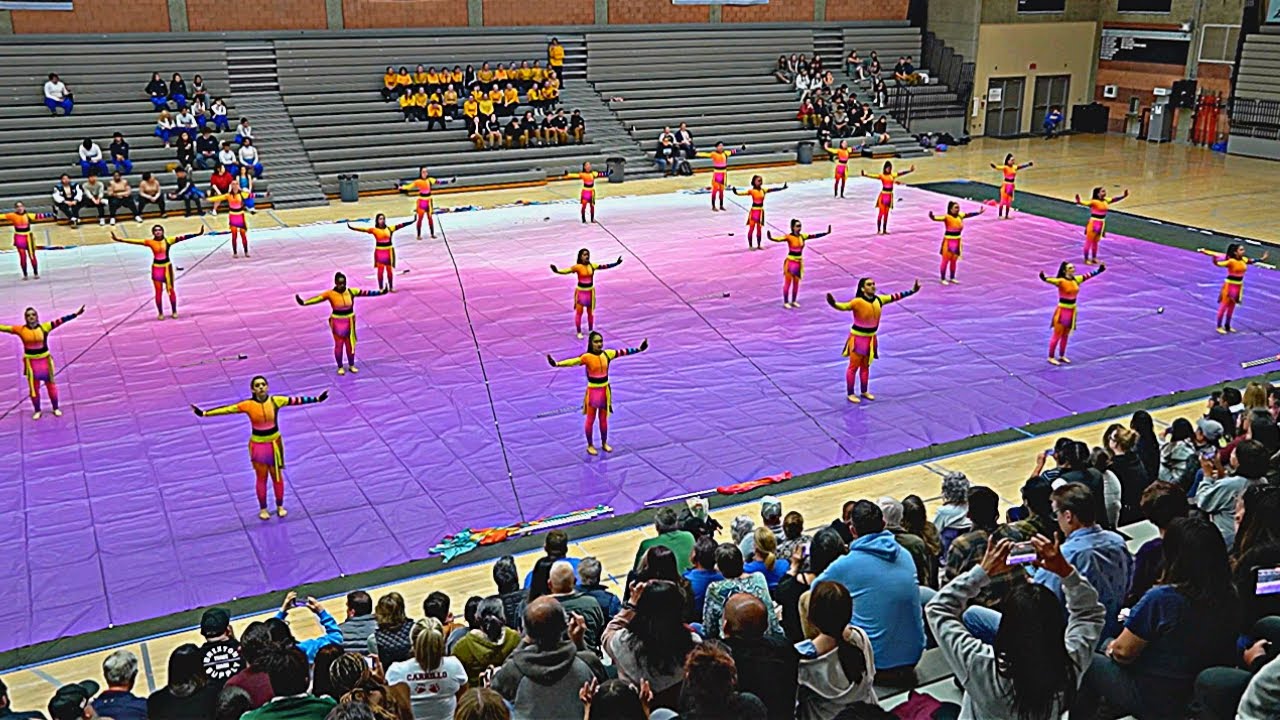 Clovis North HS Winter Guard (2023)  -- Performing its show On the Dance Floor