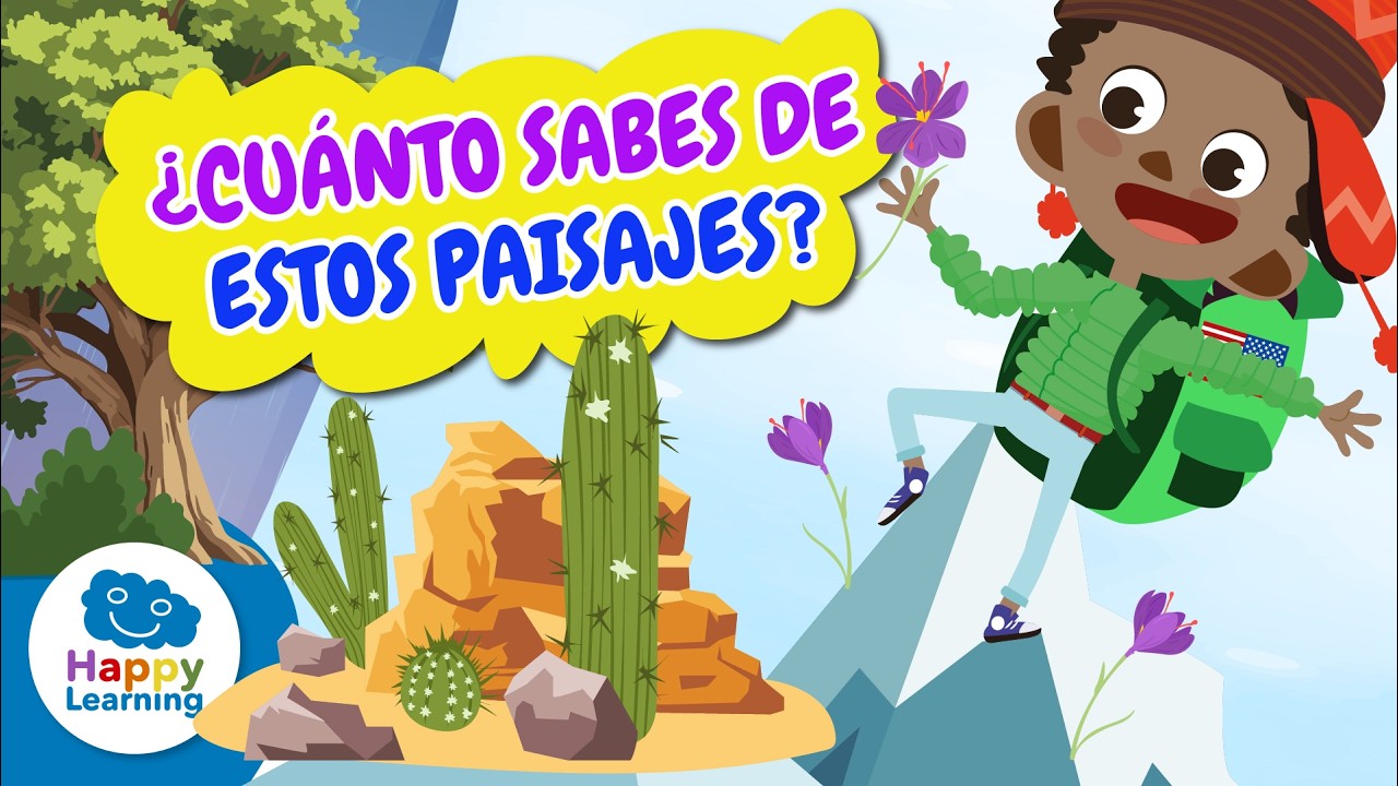 🌄 PAISAJES DE ESPAÑA: Existen Lugares INCREÍBLES | Vídeos Educativos para Niños | @HappyLearningES