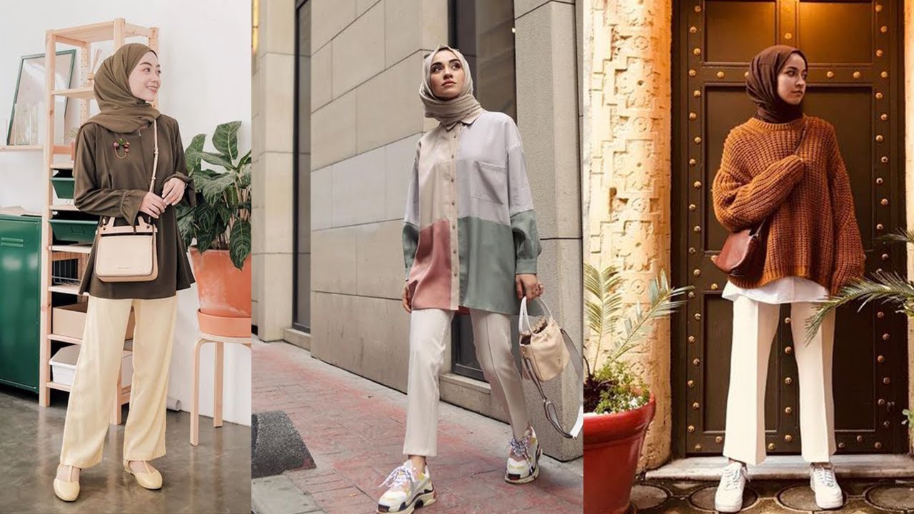 Trik Padu-Padan Celana Bahan Untuk Hijaber, Terlihat SIMPEL TAPI ELEGAN!!!