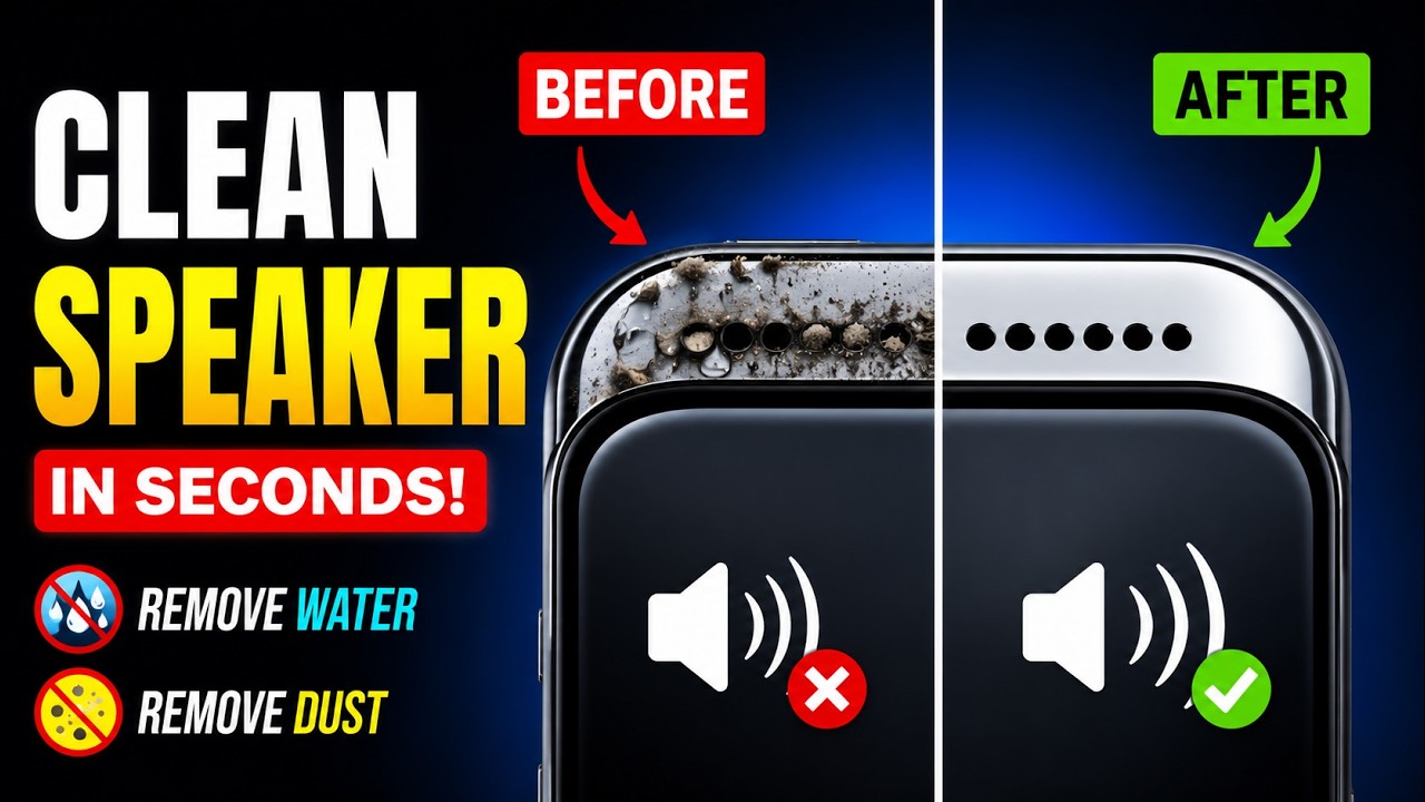 Phone Speaker Cleaner Sound 🔊 Remove Water & Dust from Phone