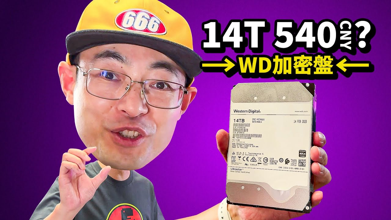 14T只要540元的WD HC620加密硬盘这洋垃圾能捡吗