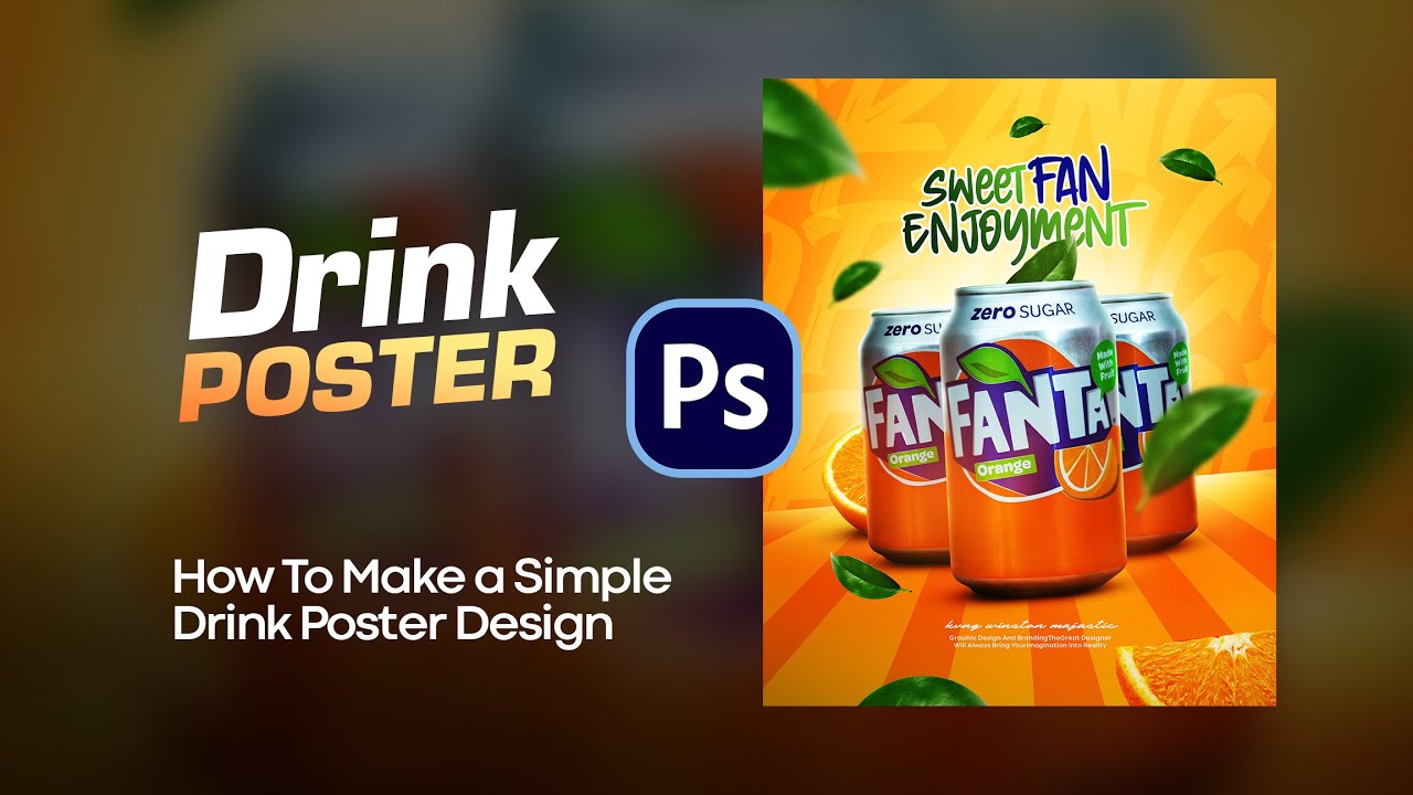 How to Create a Drink Poster On Adobe Photoshop Pt2