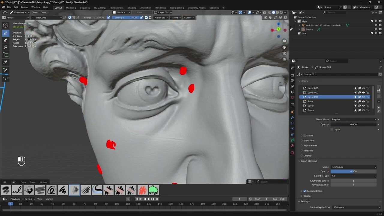 Modeling in Blender - Retopology 02