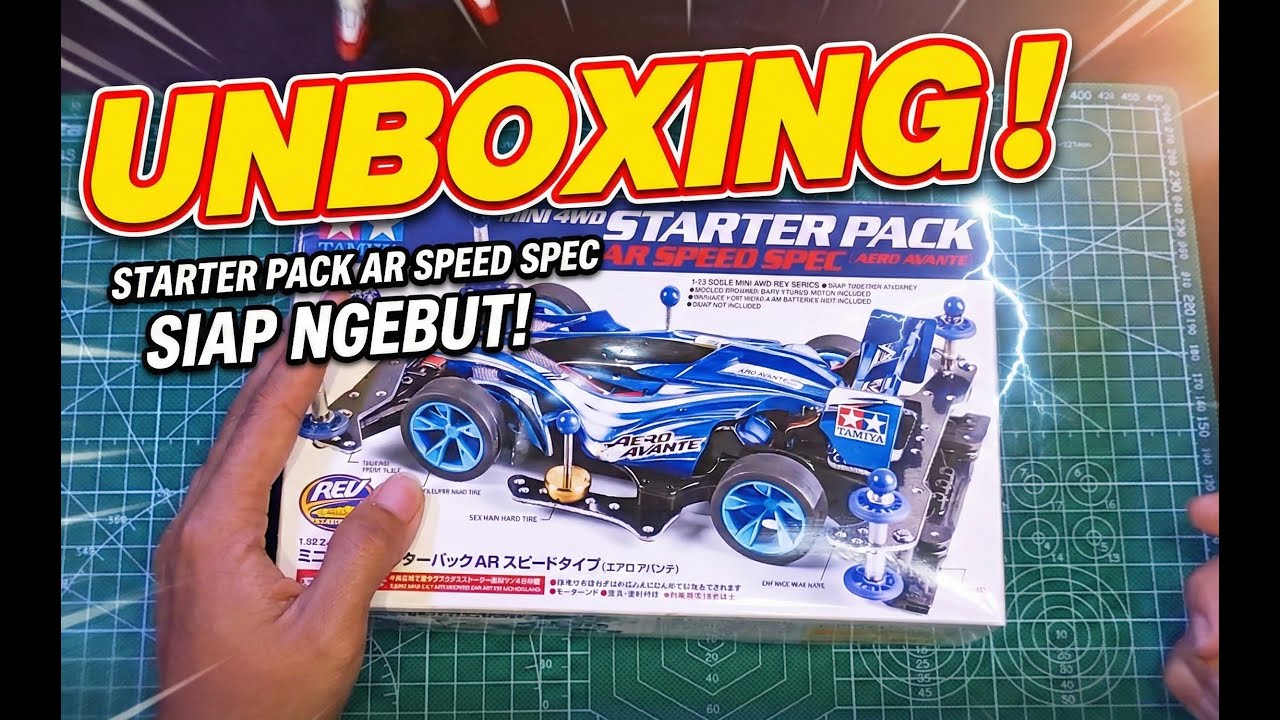 UNBOXING Tamiya Starter Pack AR Speed Spec! 📦 Aero Avante (Part 1)