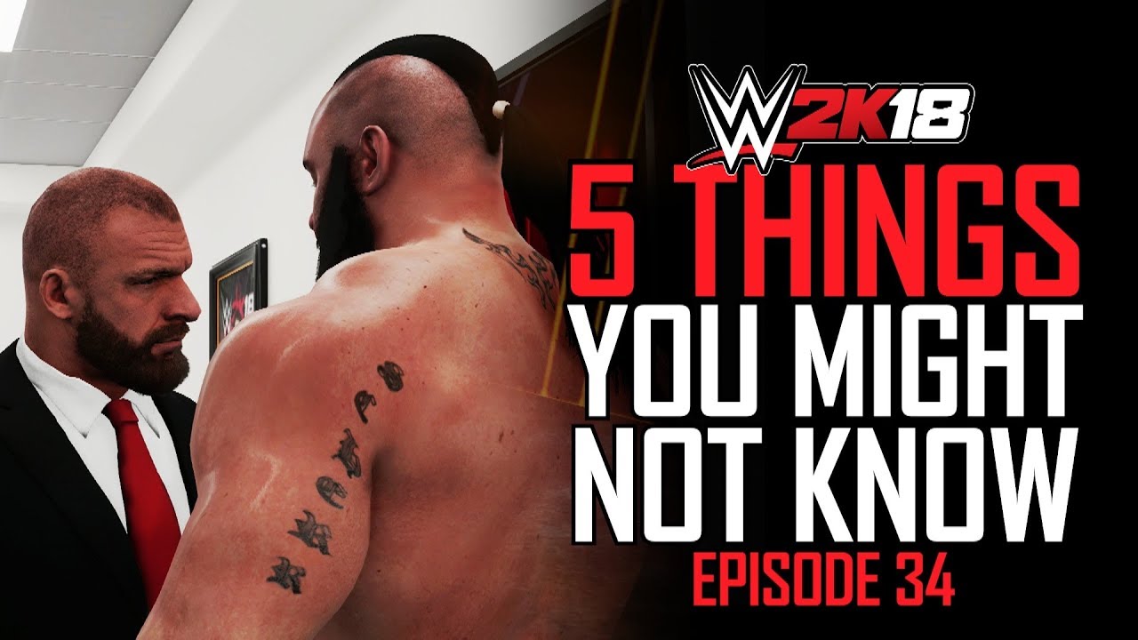 WWE 2K18 - 5 Things You MIGHT Not Know! #34 (Avoid Restrictions, Authority Scenes, Control Run-Ins)