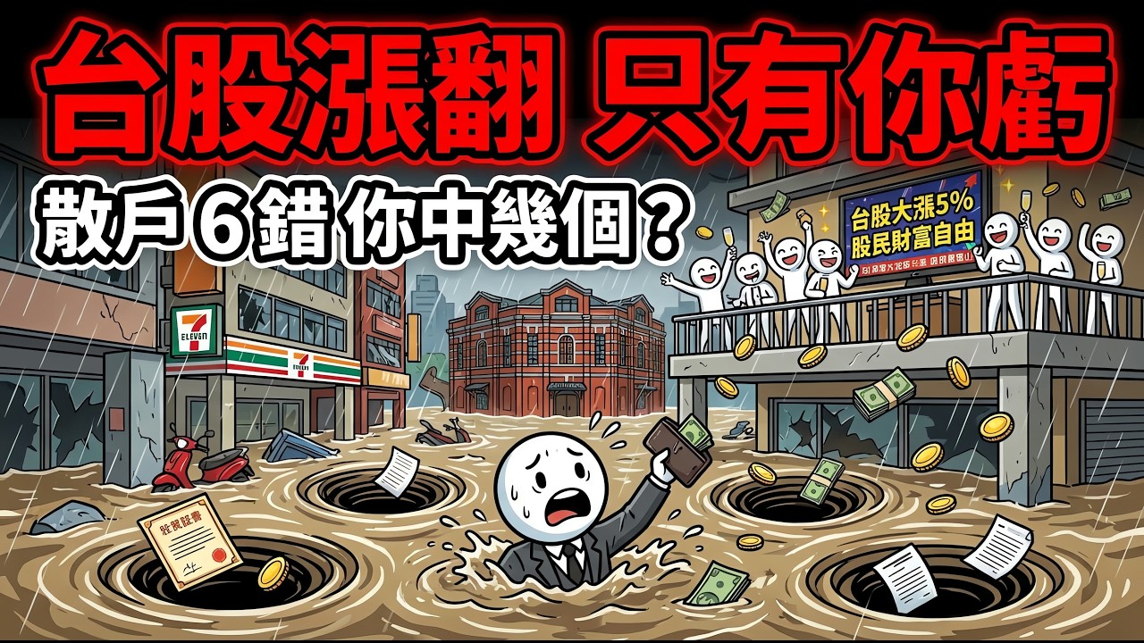 台股漲翻天為什麼只有你在虧錢？散戶最容易犯的 6 個錯，你中了幾個？