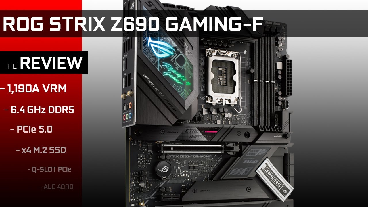ROG STRIX Z690-F Gaming: золотой стандарт игр!