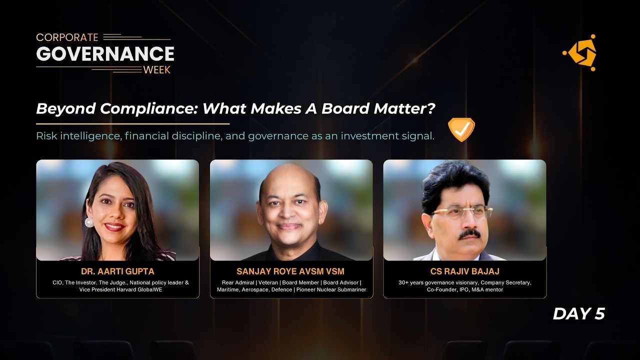 Beyond Compliance | Corporate Governance Week 2.0 | DAY 5
