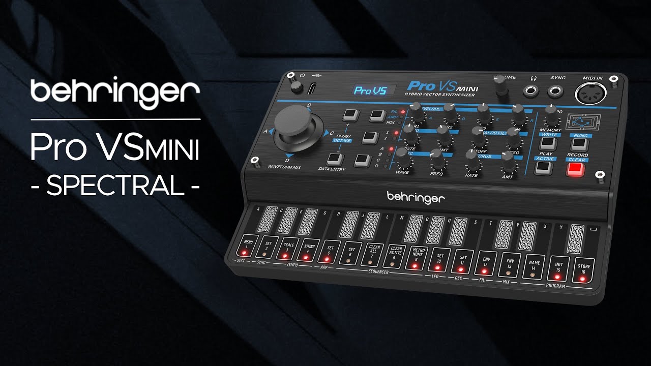 Behringer Pro VS mini Presets: Sound Demo (no talking) 